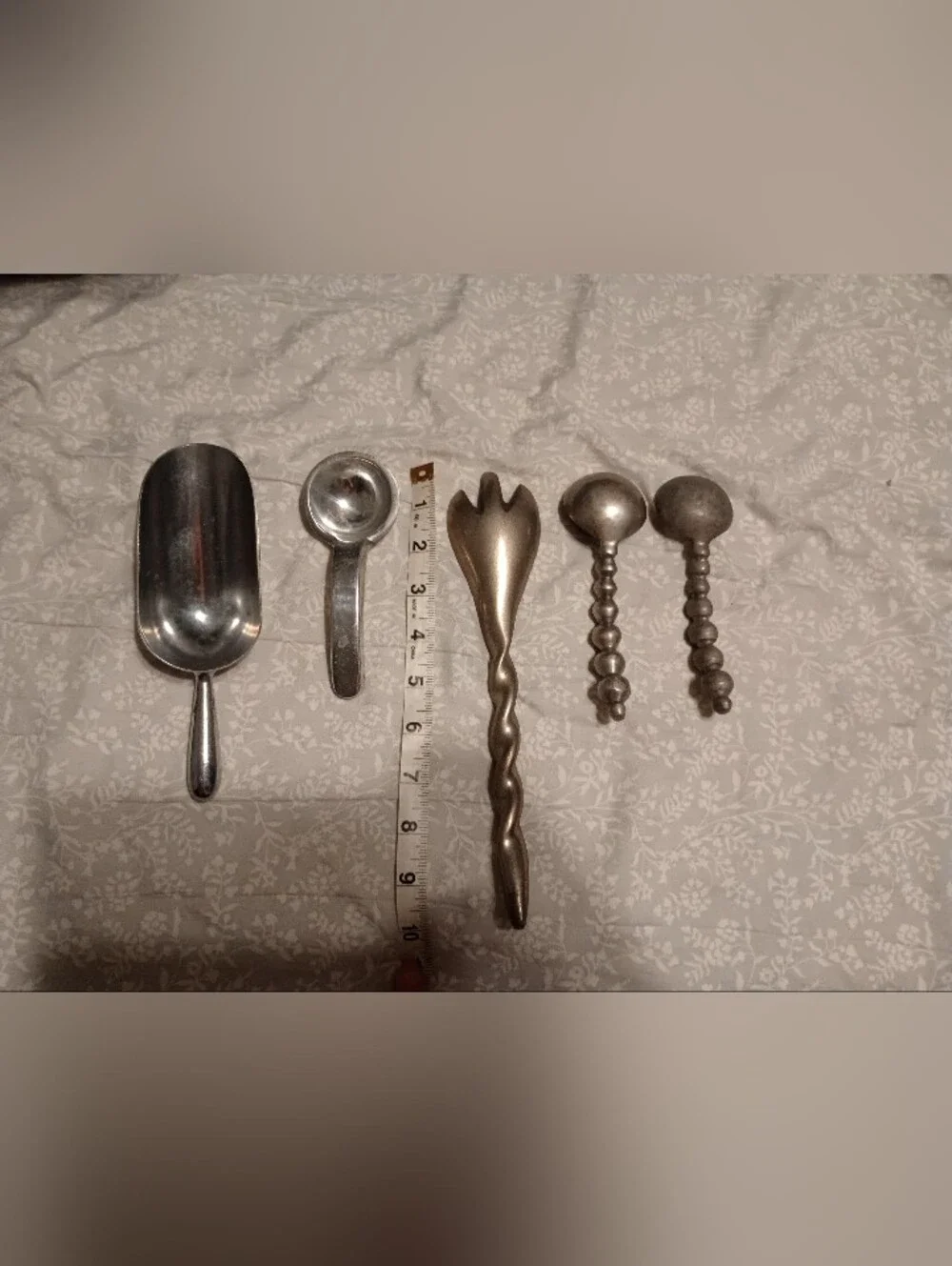Assorted Vintage Pieces - Scoop, Spoons, Salad Fork